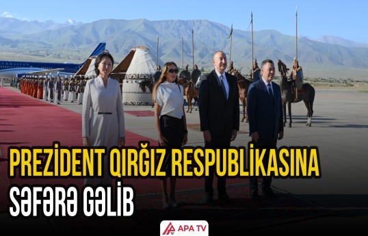 İlham Əliyev Qırğızıstana dövlət səfərinə gəlib | APA TV
                                                