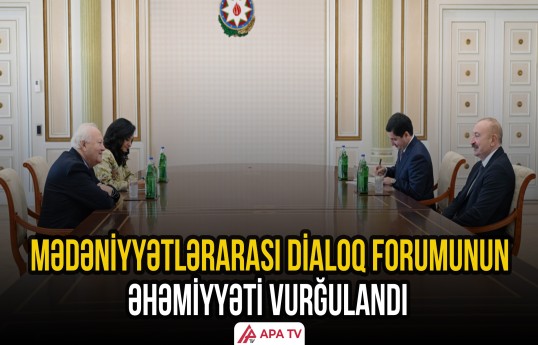 Azərbaycan Prezidenti BMT-nin Sivilizasiyalar Alyansının ali nümayəndəsini qəbul edib
                                                