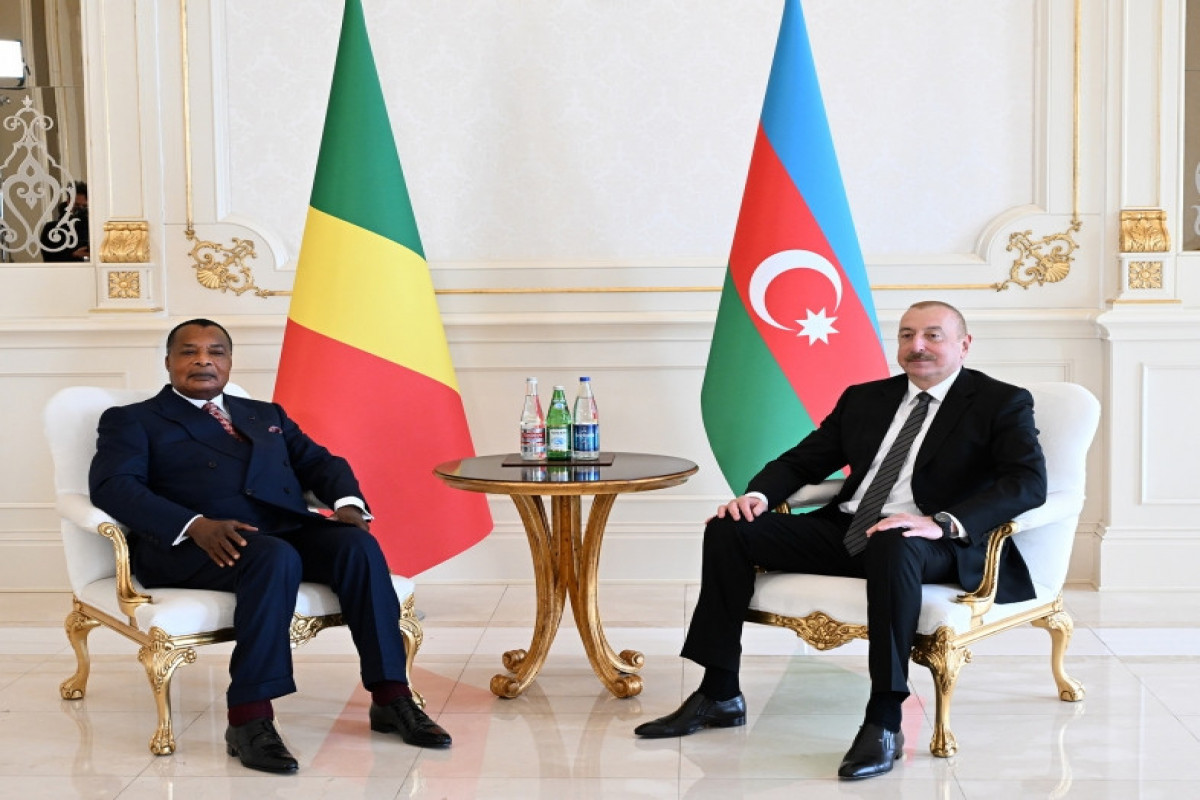 Entretien en tête-à-tête du président azerbaïdjanais avec son homologue congolais