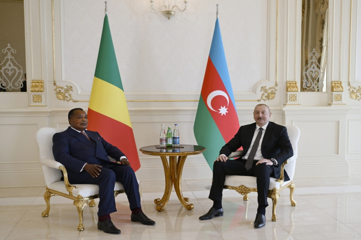 Entretien en tête-à-tête du président azerbaïdjanais avec son homologue congolais