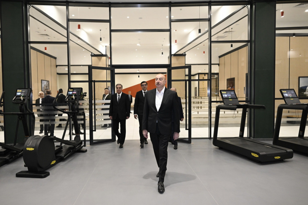 Le président Aliyev participe à l’inauguration du Palais des Sports de Gandja
