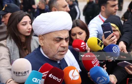 Cheikh-ul-islam Allahchukur Pachazadé : l'information diffusée par les Arméniens et leurs protecteurs selon laquelle l'Azerbaïdjan démolit des églises dans les territoires libérés est une calomnie