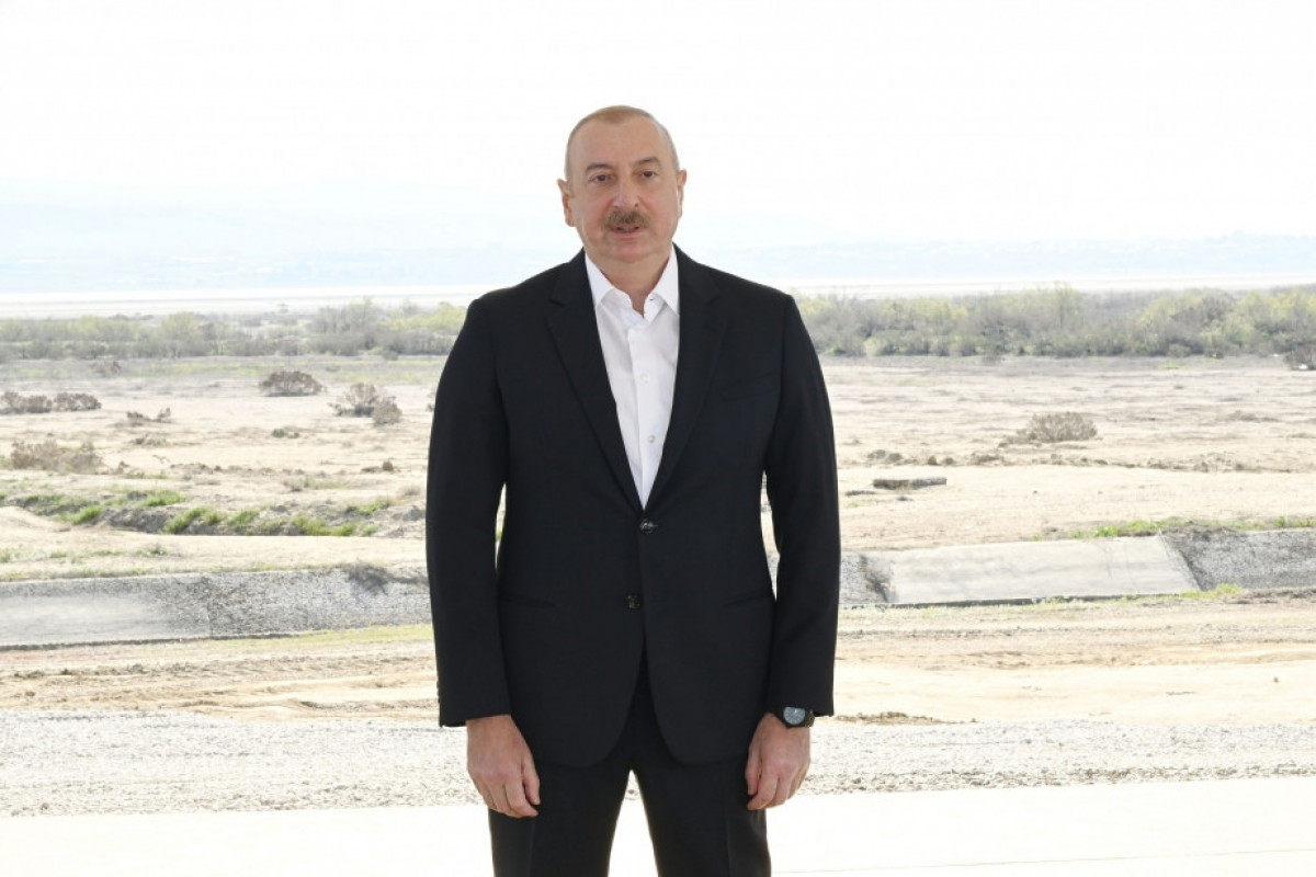 Ilham Aliyev : Parmi les projets d’infrastructure réalisés en Azerbaïdjan ces dernières années, le canal d’irrigation de Chirvan est d’une importance particulière