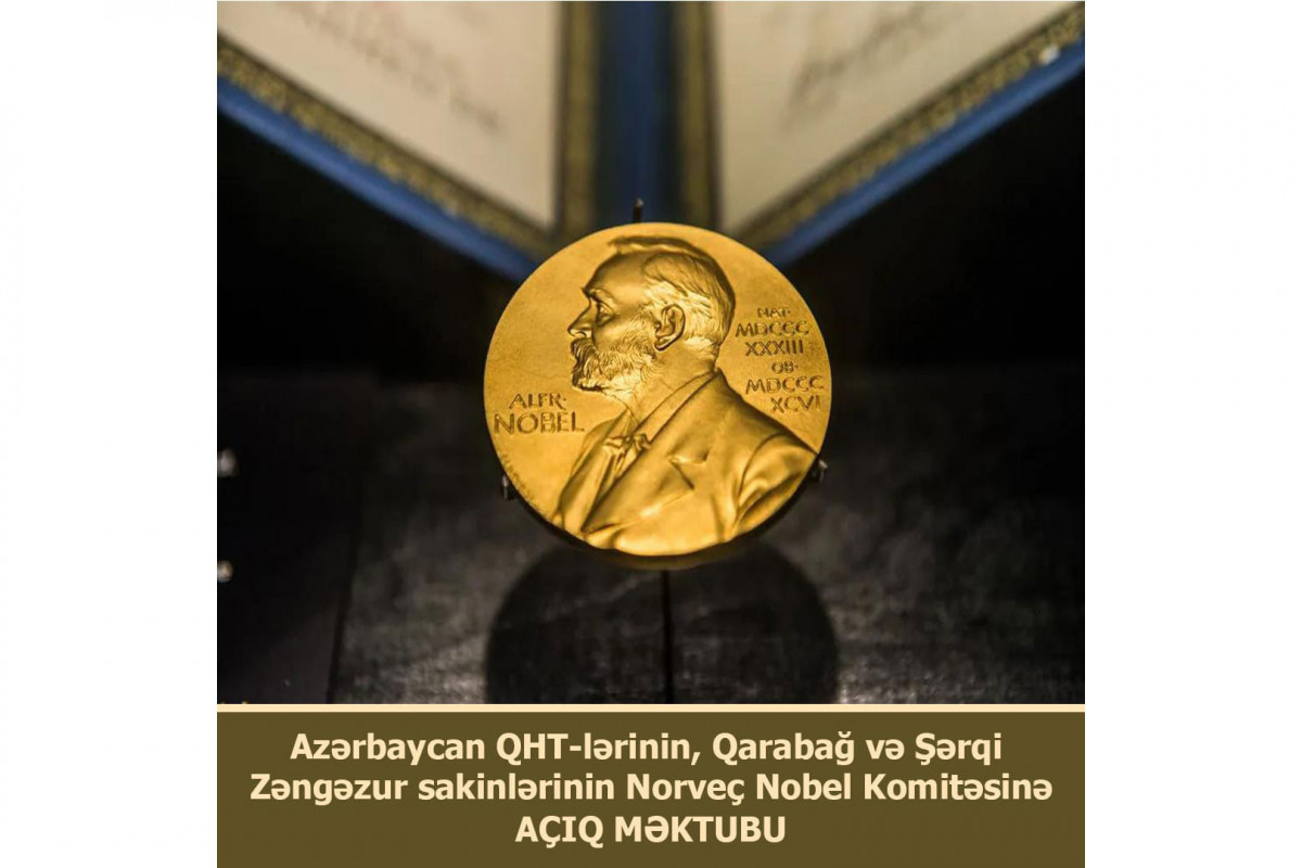 Des ONG azerbaïdjanaises et des habitants du Karabagh et du Zanguezour oriental adressent une lettre ouverte au Comité Nobel norvégien concernant Ruben Vardanyan