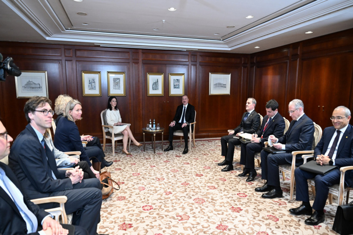 Rencontre entre le président azerbaidjanais et la ministre des Affaires étrangères d'Allemagne