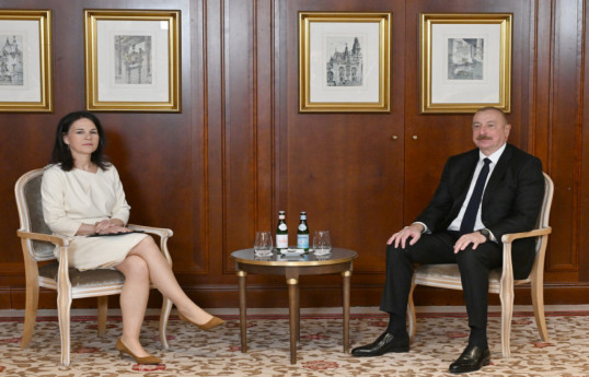 Rencontre entre le président azerbaidjanais et la ministre des Affaires étrangères d'Allemagne