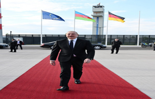 Le président Ilham Aliyev termine sa visite de travail en Allemagne