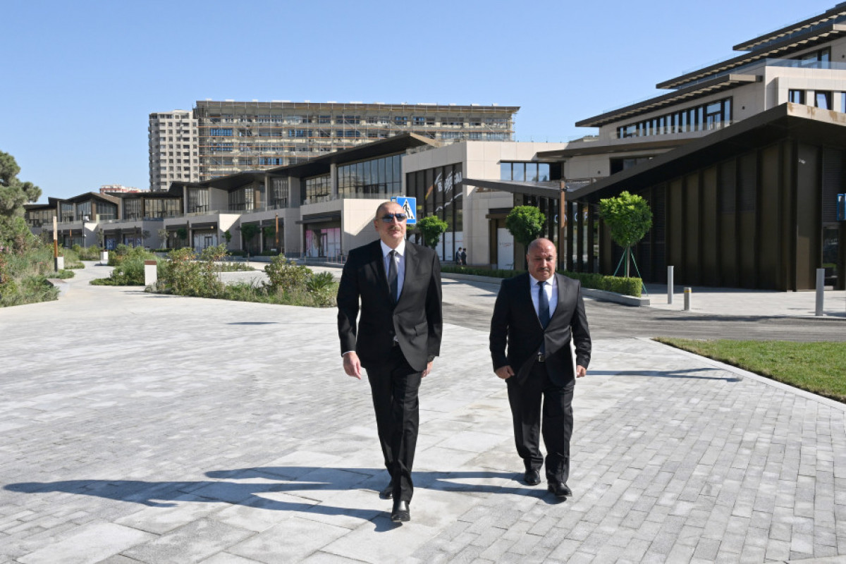 Le président Ilham Aliyev prend part à l'inauguration de la nouvelle autoroute construite sur le site du pont Djavanchir