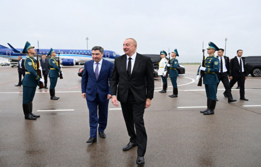 Le président azerbaïdjanais termine sa visite au Kazakhstan