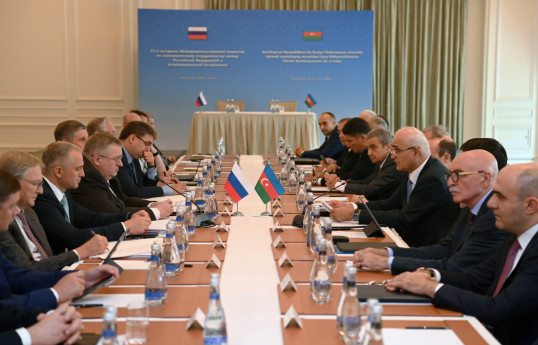 Une réunion de la Commission intergouvernementale Azerbaïdjan-Russie se tient à Bakou