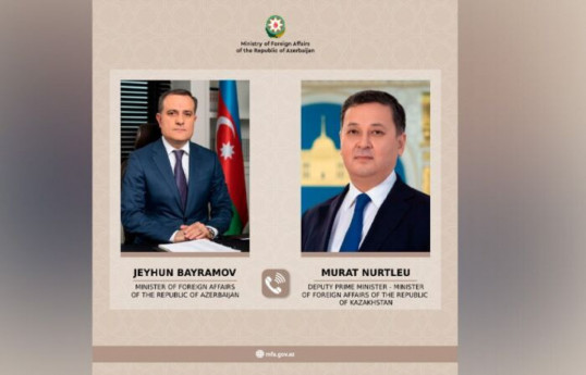 Entretien téléphonique entre les ministres des AE d'Azerbaïdjan et Kazakhstan