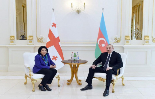 Salomé Zourabichvili adresse ses félicitations au président Ilham Aliyev
