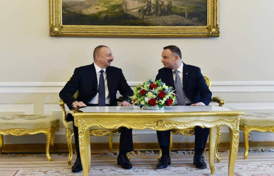 Ilham Aliyev a reçu la lettre de félicitations de son homologue polonais