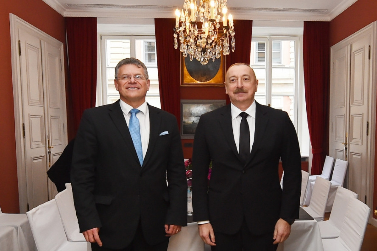 Le président azerbaïdjanais s'entretient avec le vice-président de la Commission européenne