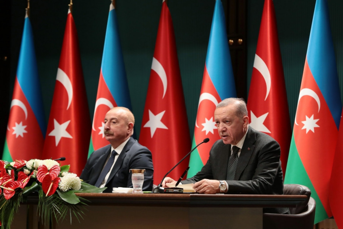 Les président azerbaïdjanais et turc font des déclarations à la presse - Vidéo  - Photos 