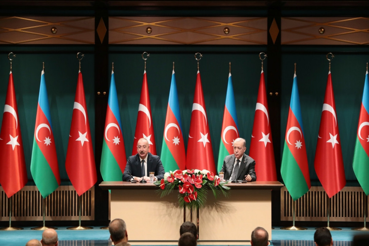 Les président azerbaïdjanais et turc font des déclarations à la presse - Vidéo  - Photos 