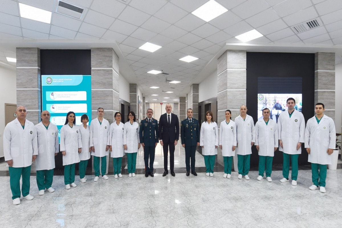 Ilham Aliyev participe à l'inauguration d'un nouvel hôpital militaire