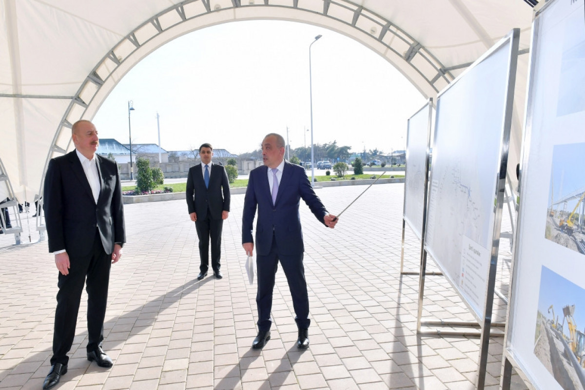 Déplacement du président Ilham Aliyev dans la région de Neftchala - Mise à Jour  - Photos 