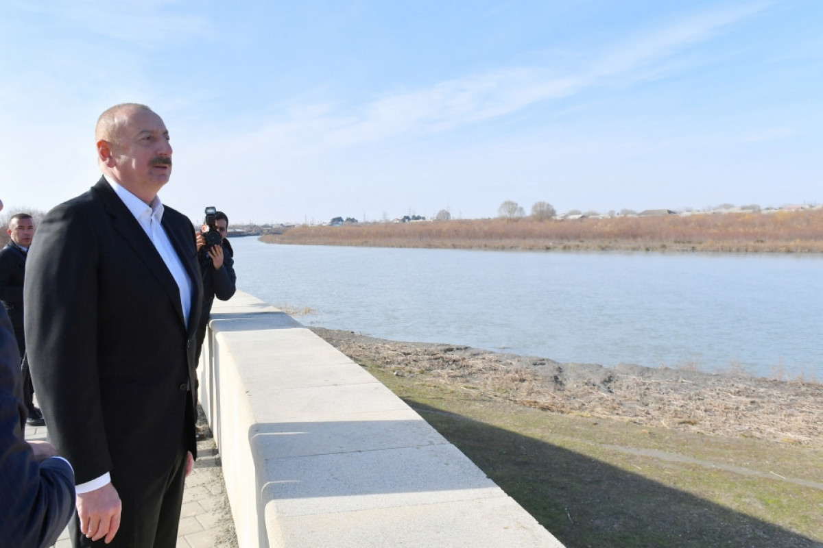 Déplacement du président Ilham Aliyev dans la région de Neftchala - Mise à Jour  - Photos 