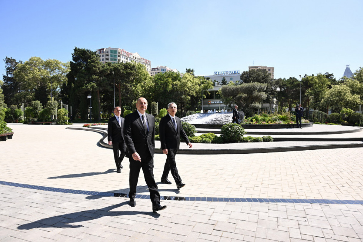 Le président Aliyev participe à la réouverture du parc Nerimanov à Bakou