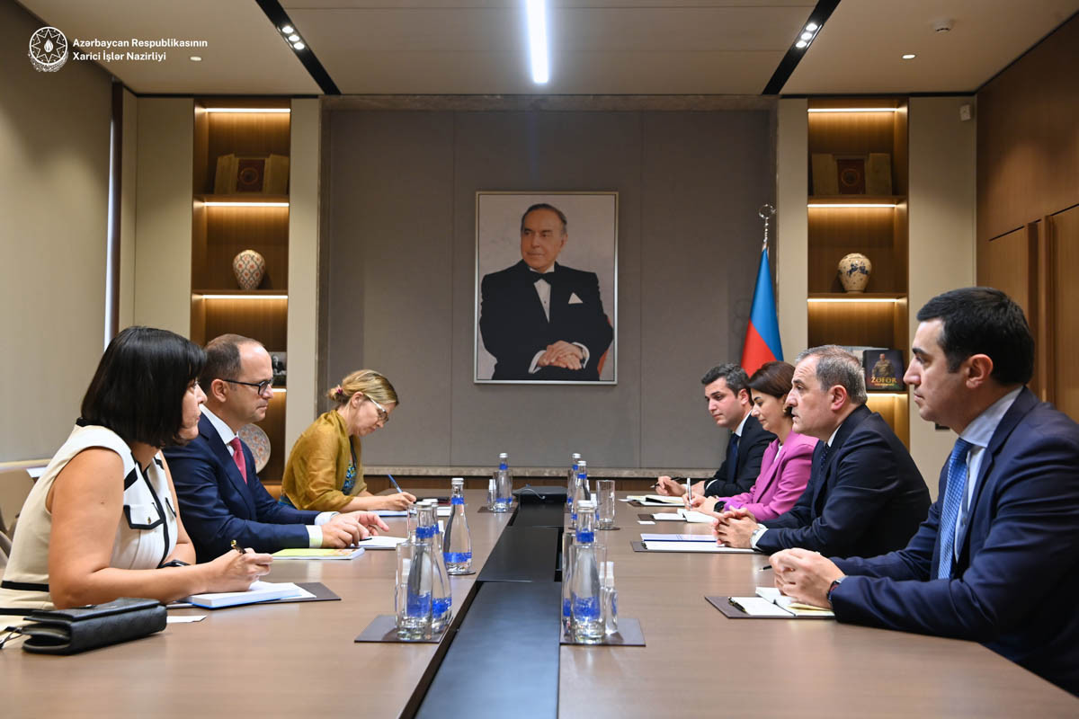 Djeyhoun Baïramov reçoit le chef de la mission d