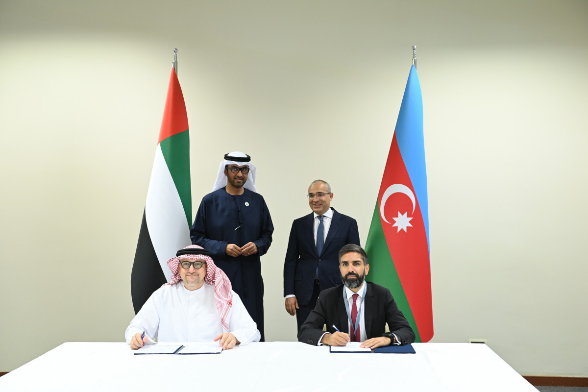 La SOCAR et la société émiratie Masdar signent un accord sur trois projets