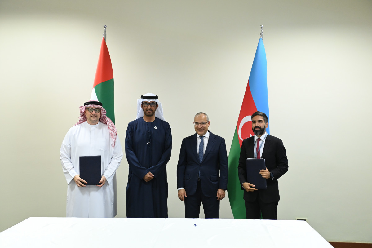 La SOCAR et la société émiratie Masdar signent un accord sur trois projets