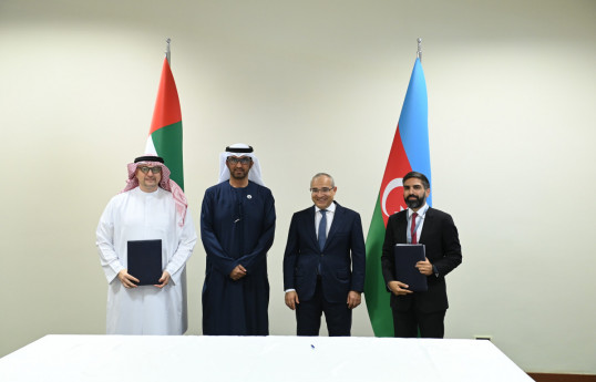 La SOCAR et la société émiratie Masdar signent un accord sur trois projets