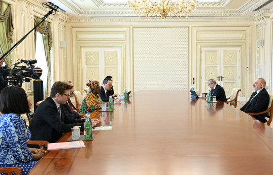 Le président azerbaïdjanais reçoit la directrice générale de l'Organisation mondiale du commerce