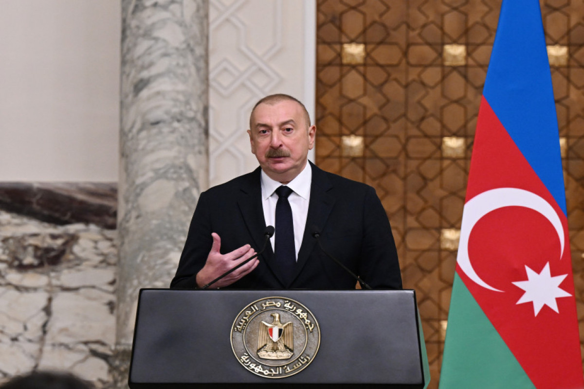 Les présidents azerbaïdjanais et égyptien font des déclarations à la presse