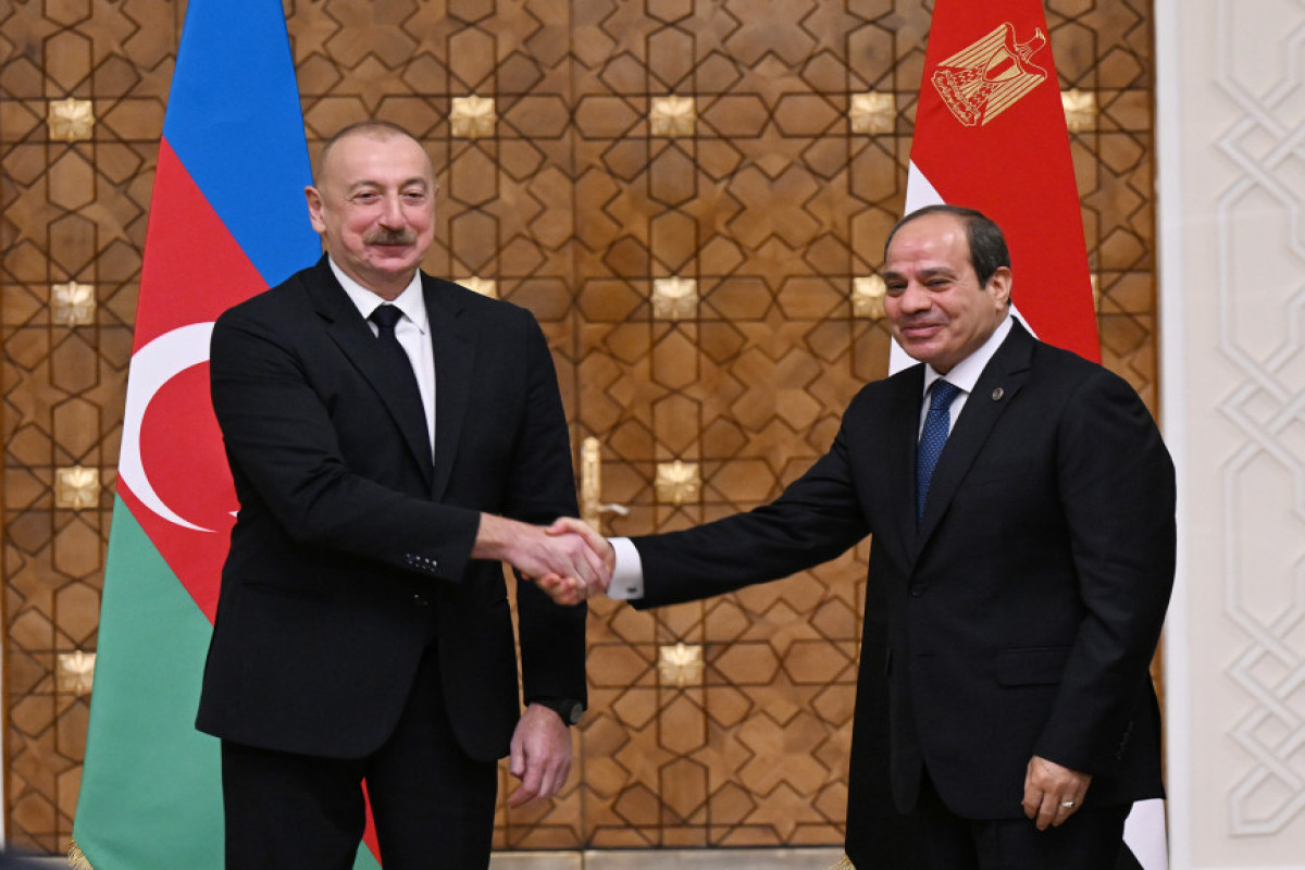 Les présidents azerbaïdjanais et égyptien font des déclarations à la presse