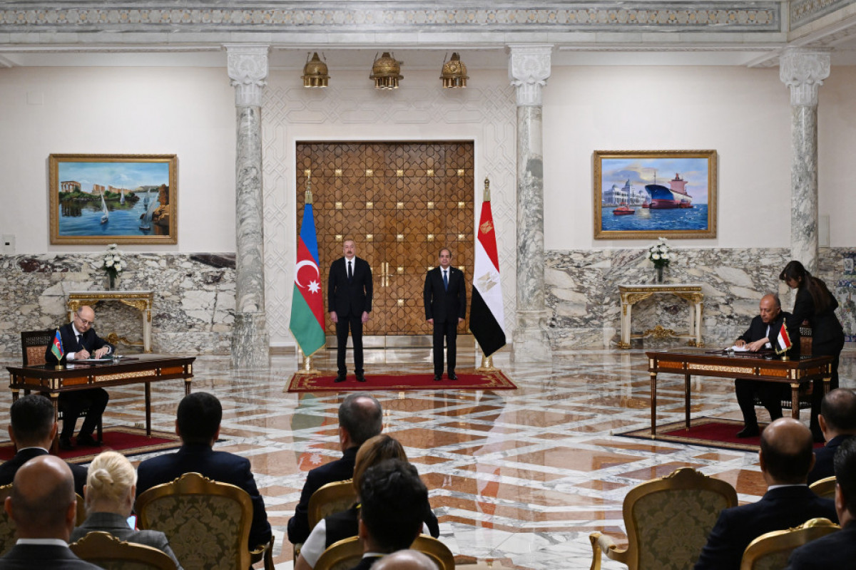 Un certain nombre de documents signés entre l’Azerbaïdjan et l’Egypte