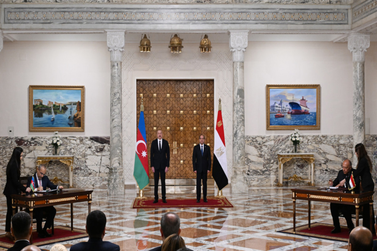 Un certain nombre de documents signés entre l’Azerbaïdjan et l’Egypte
