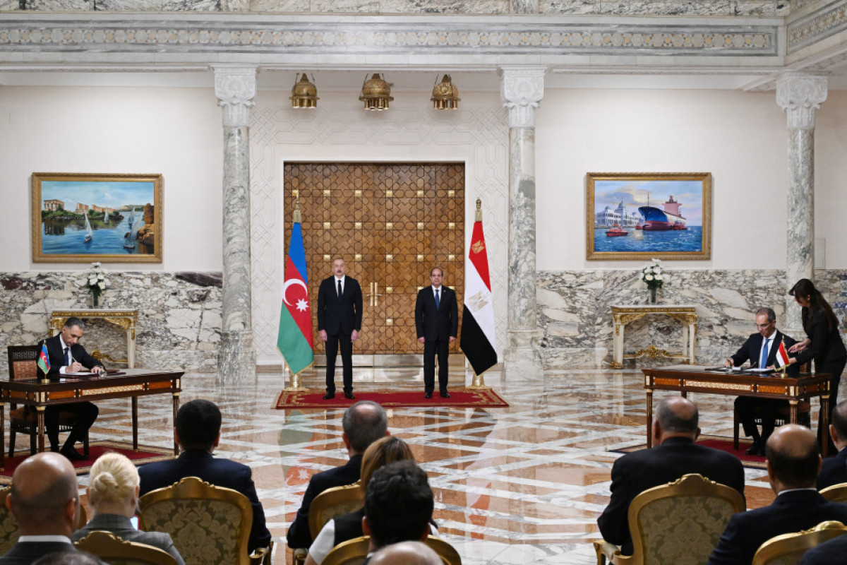 Un certain nombre de documents signés entre l’Azerbaïdjan et l’Egypte