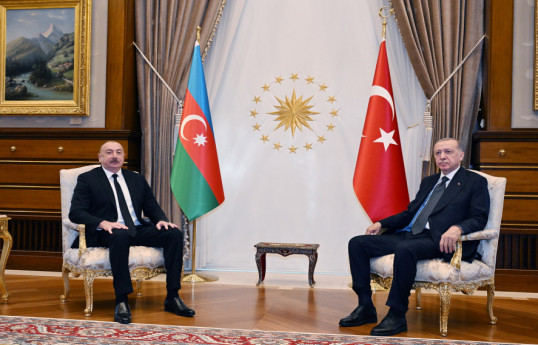 Un tête-à-tête débute entre les présidents Ilham Aliyev et Recep Tayyip Erdogan - Mise à jour 