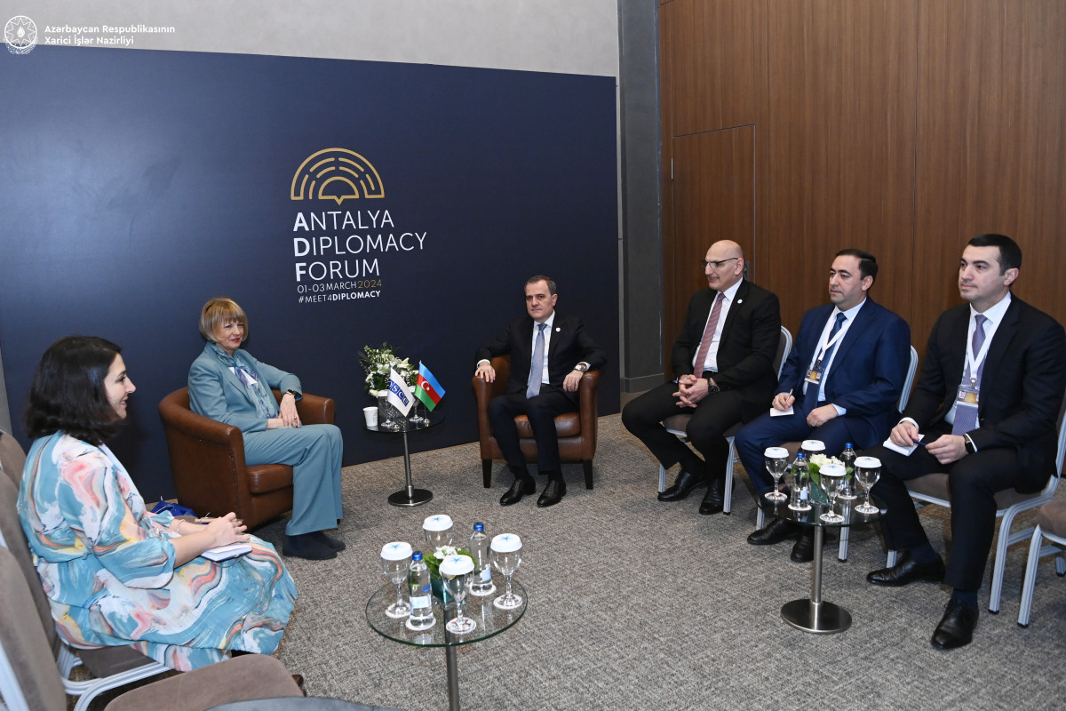 Djeyhoun Baïramov fait un appel à l'Arménie lors de sa rancontre avec la secrétaire général de l'OSCE