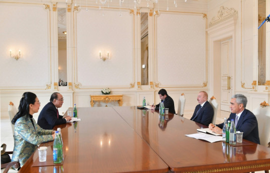 Le président azerbaïdjanais reçoit le représentant spécial du gouvernement chinois pour les affaires européennes