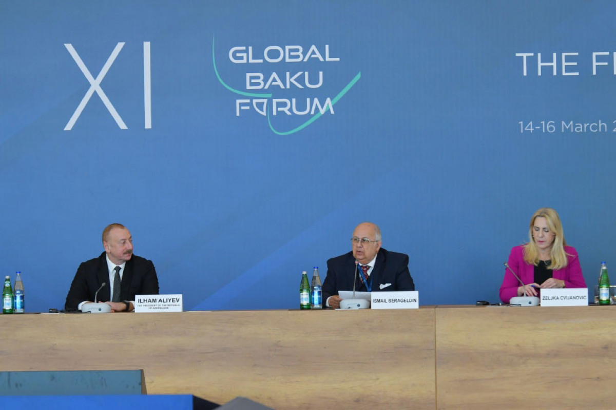 Ilham Aliyev a pris la parole au 11e Forum global de Bakou sous le thème « La réparation d'un monde fracturé » - Mise à jour 