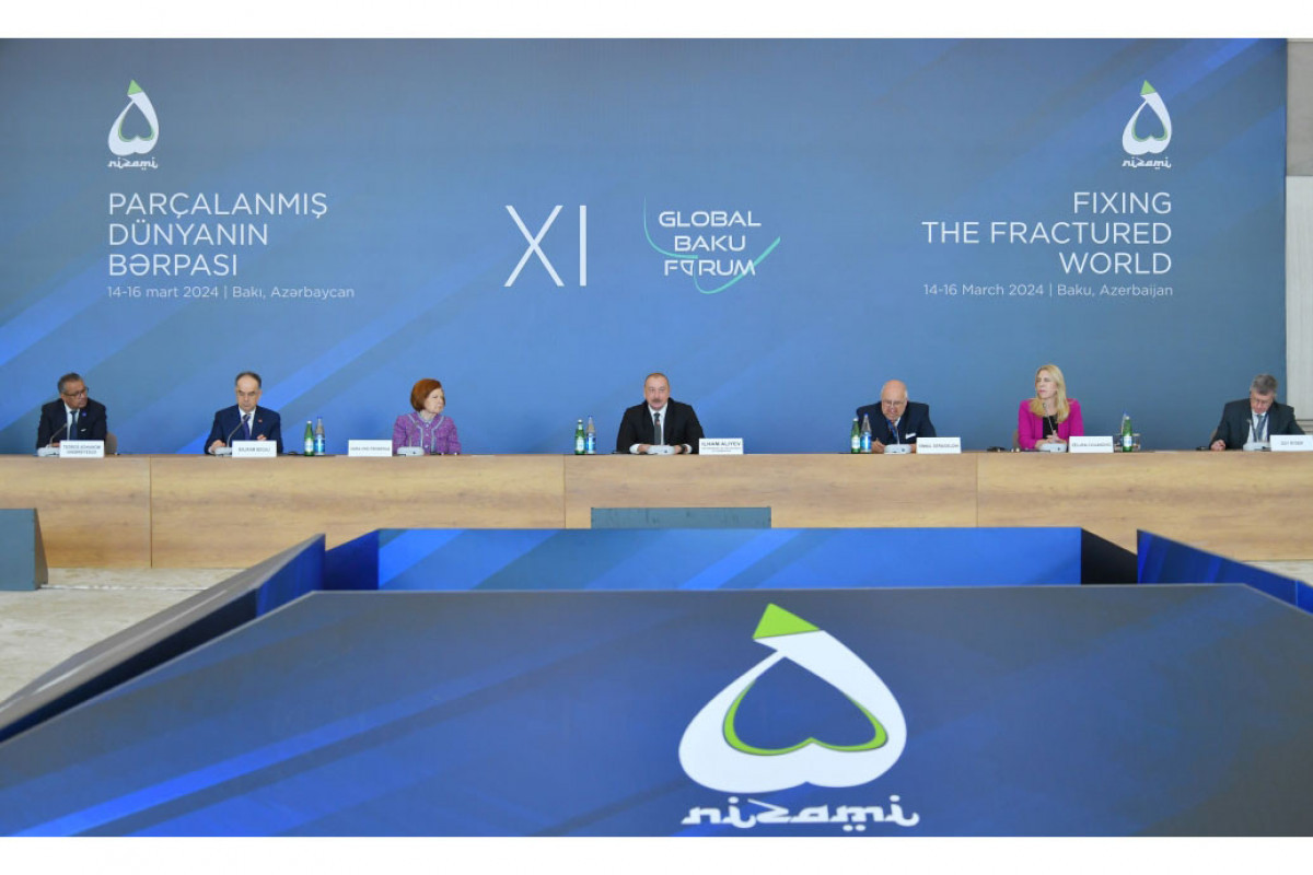 Ilham Aliyev a pris la parole au 11e Forum global de Bakou sous le thème « La réparation d'un monde fracturé » - Mise à jour 