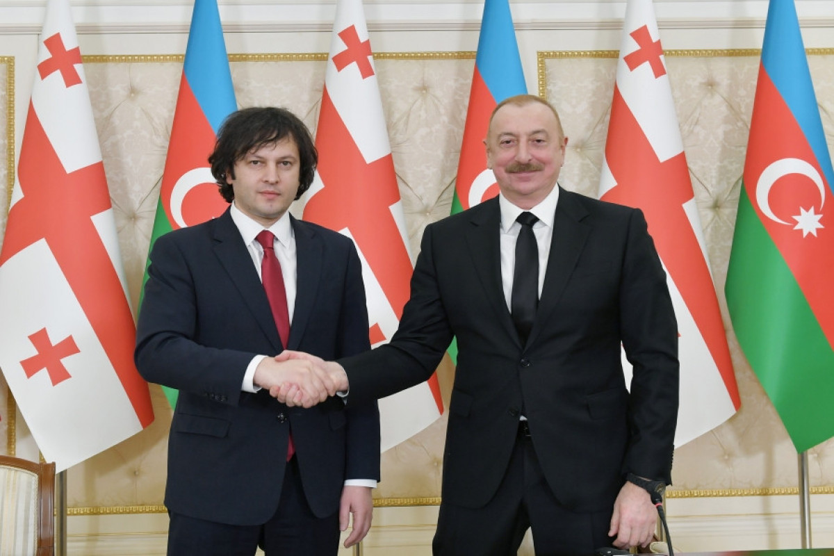 Le président Ilham Aliyev et le Premier ministre Irakli Kobakhidze ont fait des déclarations à la presse - Photos - Vidéo - Mise à Jour 