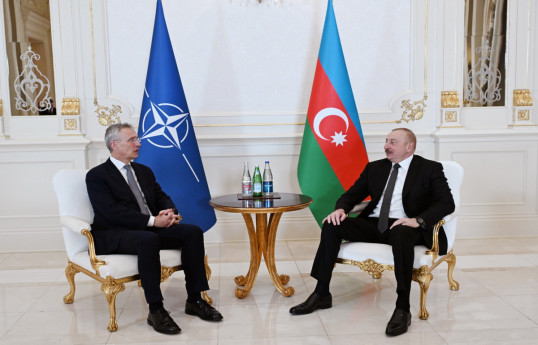 Bakou : le président azerbaïdjanais s’entretient en tête-à-tête avec le Secrétaire général de l’OTAN