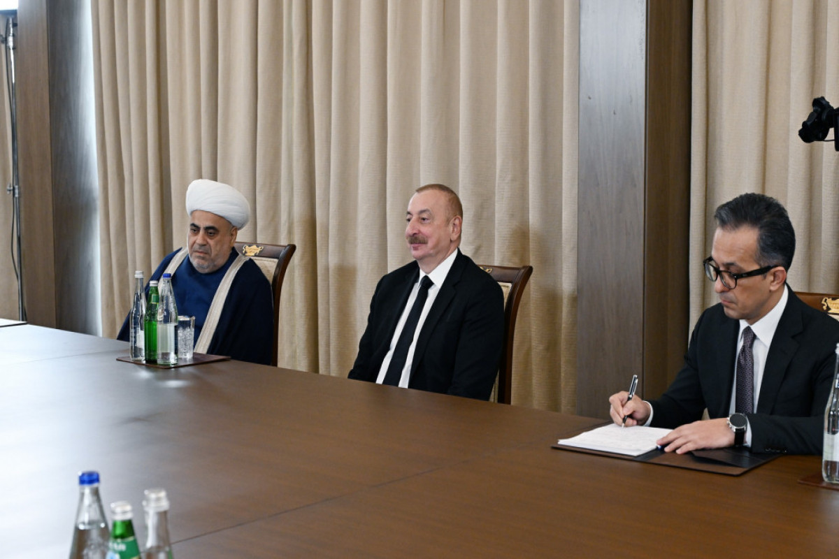 Le président Aliyev reçoit une délégation de dirigeants religieux des Etats membres et observateurs de l’Organisation des Etats turciques