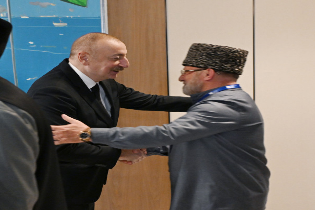 Le président azerbaïdjanais reçoit une délégation de muftis de la région russe du Caucase du Nord
