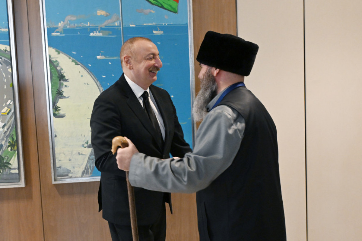 Le président azerbaïdjanais reçoit une délégation de muftis de la région russe du Caucase du Nord