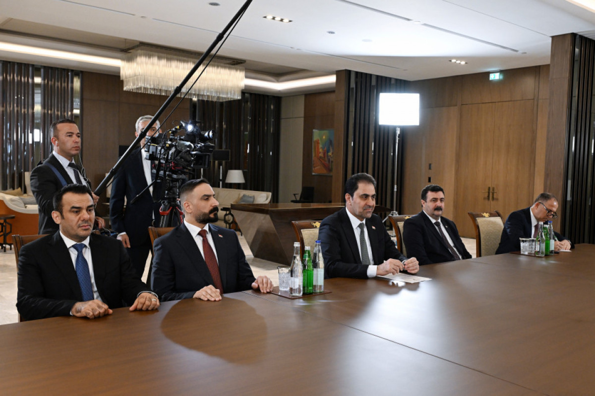 Le président Aliyev reçoit le président du Conseil des représentants irakien