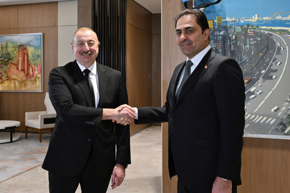 Le président Aliyev reçoit le président du Conseil des représentants irakien