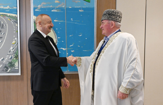 Le président azerbaïdjanais reçoit une délégation de muftis de la région russe du Caucase du Nord