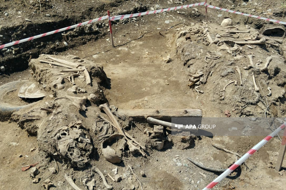 L`Azerbaïdjan découvre un os du crâne à Goubadly libéré