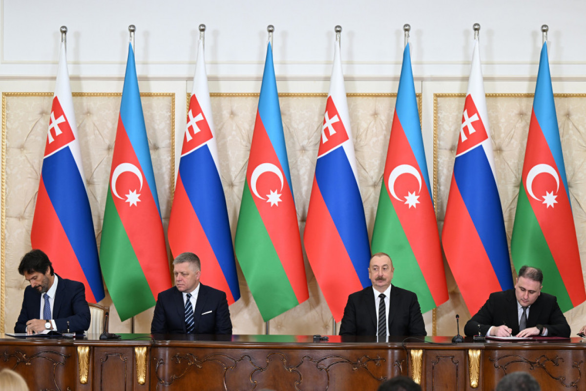 Un certain nombre de documents signés entre l’Azerbaïdjan et la Slovaquie