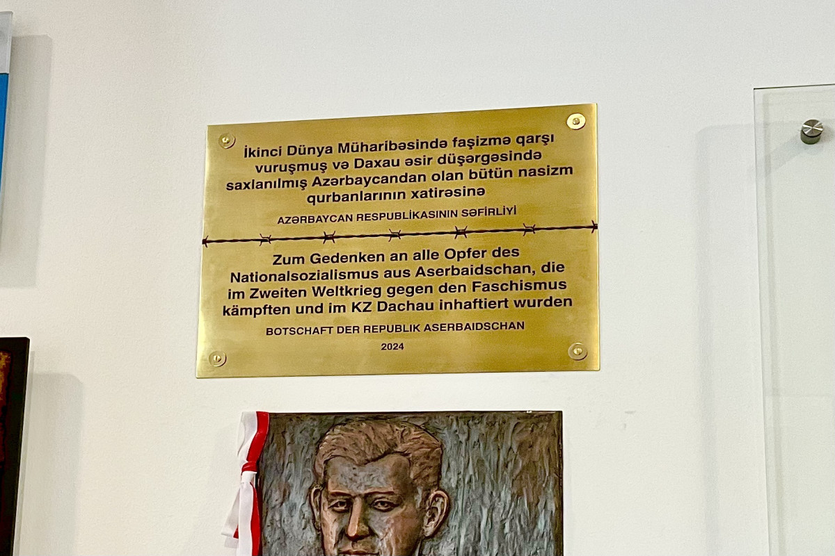 Une plaque commémorative dédiée aux prisonniers azerbaïdjanais a été inaugurée dans le camp de Dachau - Photo 